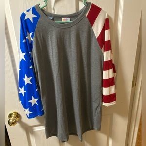 LulaRoe American Flag Randy T
